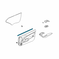 OEM Acura RSX Weatherstrip, Left Front Door (Inner) Diagram - 72375-S6M-013