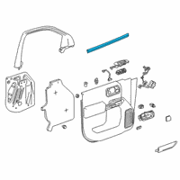 OEM Chevrolet Silverado 1500 LD Belt Weatherstrip Diagram - 84362010