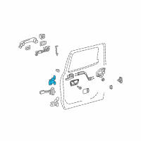 OEM Toyota Sequoia Lock Cable Diagram - 69730-0C060