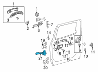OEM 2011 Toyota Sequoia Door Check Diagram - 68630-0C050