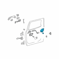 OEM 2017 Toyota Sequoia Lock Rod Diagram - 69331-0C030