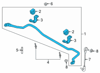 OEM Ford Bronco BAR ASY - ROLL Diagram - MB3Z-5482-A