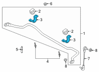 OEM 2021 Ford Bronco BRACKET Diagram - MB3Z-5486-A