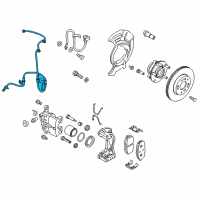 OEM Hyundai Elantra GT Sensor Assembly-Front ABS.RH Diagram - 59830-F2300