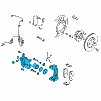 OEM 2019 Hyundai Elantra GT CALIPER Kit-Front Brake, LH Diagram - 58180-G3A00