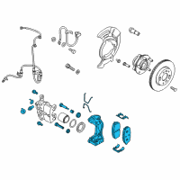 OEM Hyundai Elantra GT Brake Assembly-Front, LH Diagram - 58110-G3000