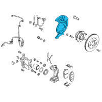 OEM 2018 Hyundai Elantra GT Cover-Front Brake Disc Dust LH Diagram - 51755-F2500