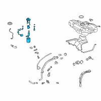 OEM 2010 Toyota Matrix Fuel Pump Assembly Diagram - 77020-02291