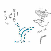 OEM 2009 Toyota Matrix Pipe Assembly Diagram - 77210-02270