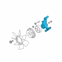 OEM 2015 Nissan Armada Bracket-Fan PULLY Diagram - 21046-7S000