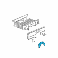 OEM GMC Sierra 1500 Panel-Pick Up Box Wheelhouse Diagram - 15769604