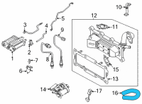 OEM 2021 Hyundai Santa Fe Hose Assembly-EGR Cooler Diagram - 25474-2S010