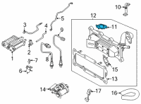 OEM 2022 Hyundai Santa Fe Gasket-EGR Pipe Diagram - 28493-2S020