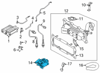 OEM 2022 Hyundai Tucson Valve Assembly-EGR Diagram - 28400-2S000