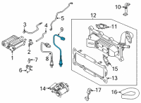 OEM 2021 Kia Sorento Sensor Assembly-Oxygen Diagram - 392102S100