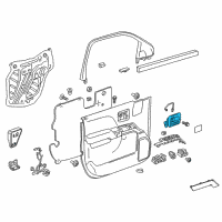 OEM 2017 GMC Sierra 3500 HD Handle, Inside Diagram - 23142289
