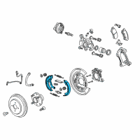 OEM 2016 Chevrolet Spark EV Park Brake Shoes Diagram - 94540693