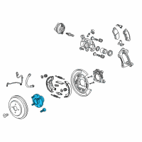 OEM Chevrolet Spark EV Hub Assembly Diagram - 13593156