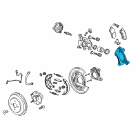 OEM 2016 Chevrolet Spark EV Caliper Support Diagram - 95280755