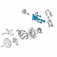 OEM 2016 Chevrolet Spark EV Housing Asm-Rear Brake Caliper Diagram - 95280745