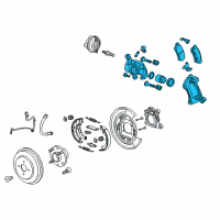 OEM 2015 Chevrolet Spark EV Caliper Assembly Diagram - 95939882