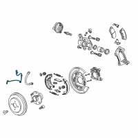 OEM 2014 Chevrolet Spark EV ABS Sensor Diagram - 95330556