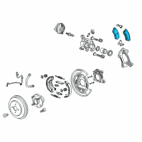 OEM Chevrolet Spark EV Rear Pads Diagram - 95280739