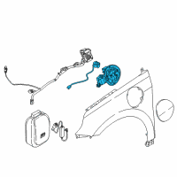 OEM 2020 Hyundai Ioniq Housing Assembly-Charge Port Door Diagram - 81596-G7000