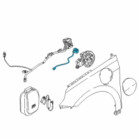 OEM Hyundai Ioniq Push Opener-Fuel Filler Door Diagram - 81560-G7000