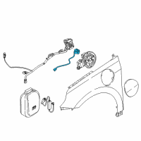 OEM 2020 Hyundai Ioniq Push Opener-Fuel Filler Door Diagram - 81560-G7000