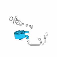 OEM 2006 Mercury Mountaineer Oil Cooler Diagram - 1L2Z-6A642-FA