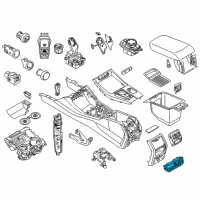 OEM 2018 BMW X3 CLIMATE CONTROL PANEL, REAR Diagram - 61-31-5-A3B-BF3