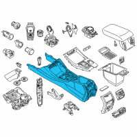 OEM 2021 BMW X3 CENTRE CONSOLE Diagram - 51-16-5-A03-A72