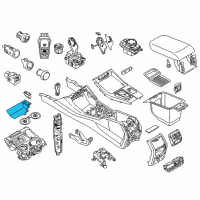 OEM 2019 BMW X3 Mat Insert, Storage Compartment, Front Diagram - 51-16-6-823-216