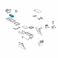 OEM 2011 Toyota Camry Cup Holder Diagram - 55620-06250