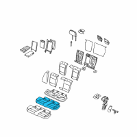 OEM BMW 325xi Foam Section, Seat Diagram - 52-20-7-133-822