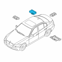 OEM 2011 BMW 335i xDrive Passive Go Control Module Unit Diagram - 61-35-9-134-708