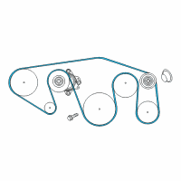 OEM 2017 Nissan NV3500 Serpentine Belt Diagram - 11720-EZ30A
