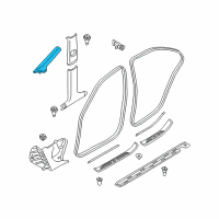 OEM 2001 BMW M5 Right Windscreen Panel Cover - Its Diagram - 51-43-8-235-008