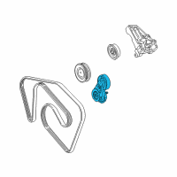 OEM Lincoln LS Serpentine Tensioner Diagram - 4L8Z-6B209-AA