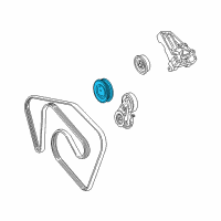 OEM 2001 Lincoln LS Serpentine Idler Pulley Diagram - XW4Z-8678-CA