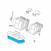 OEM 2006 Toyota Corolla Seat Cushion Pad Diagram - 71503-12160