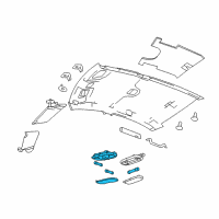 OEM 2009 Chrysler Sebring Lamp-Reading Diagram - 1FW421W1AC