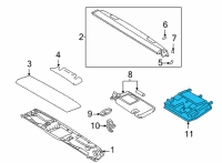 OEM 2022 Lexus LC500 Lamp Sub-Assembly, Map Diagram - 81208-11080