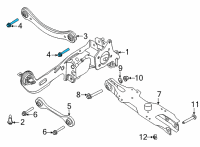 OEM 2021 Ford Bronco Sport Lateral Arm Mount Bolt Diagram - -W719419-S439