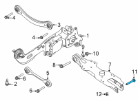 OEM 2021 Ford Escape Rear Lower Arm Mount Bolt Diagram - -W720633-S439