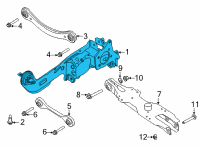 OEM Ford Escape KNUCKLE AND HUB ASY Diagram - LX6Z-5A968-Q