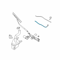 OEM 2007 Hyundai Tucson Elbow Connector-Windshield Was Diagram - 98661-2E000