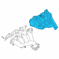 OEM 2000 Chevrolet Tracker SHIELD, Exhaust Manifold Diagram - 91176513