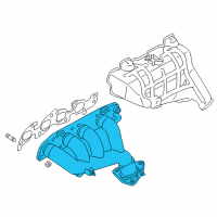 OEM 2001 Chevrolet Tracker Engine Exhaust Manifold Diagram - 91174460